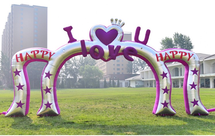 广州紫色浪漫婚庆拱门